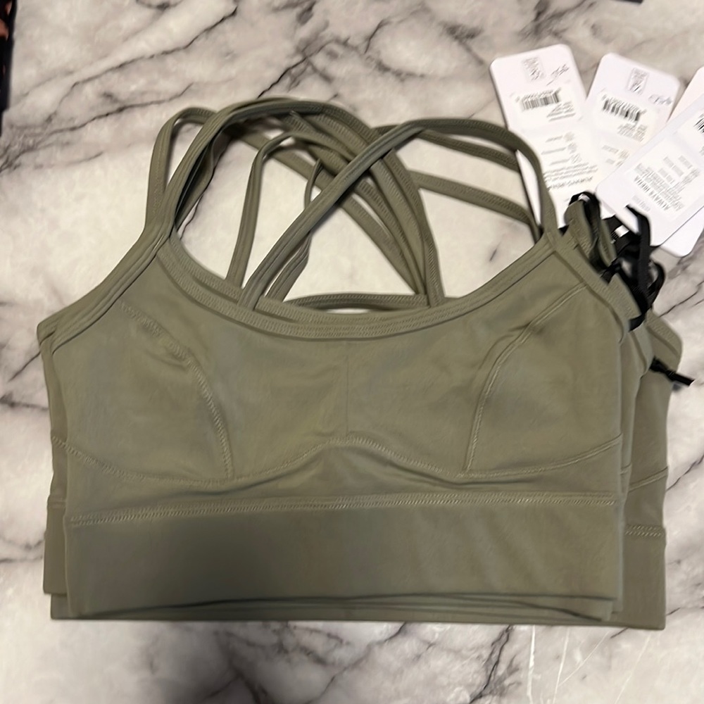 Varley Olive Green Sports Bra